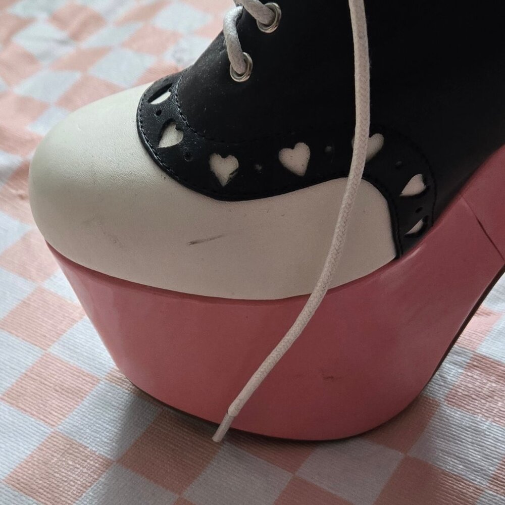 Sugarbaby Sugarthrillz Peggy Sue loafer Platform shoes US 8 - Picture 7 of 10